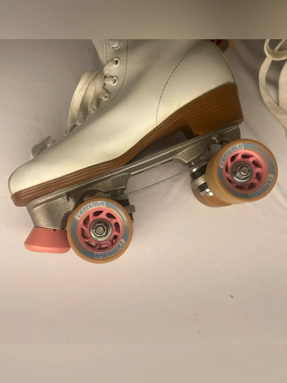 Women's Chicago Deluxe Leather Rink Skates 9 - White